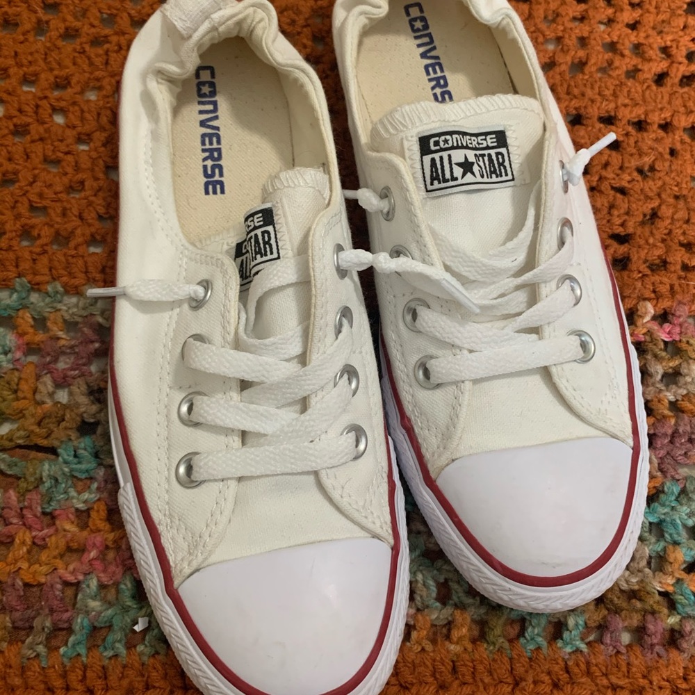 White Converse Shoreline